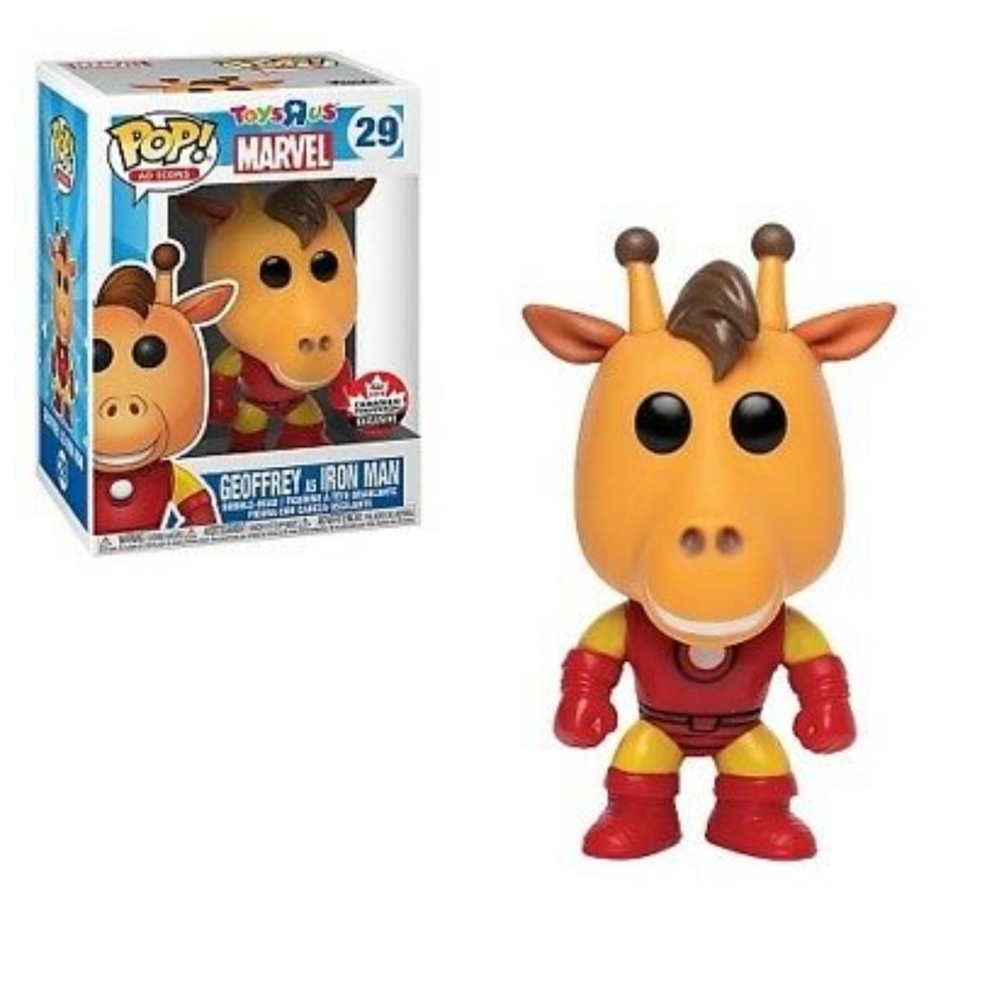 Geoffrey the giraffe as Iron Man Canada Expo